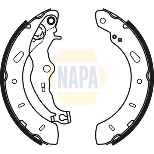 NAPA Brake Shoe Set Axle Kit fits Ford B-Max 2012-2017 1.0 1.4 1.5 1.6