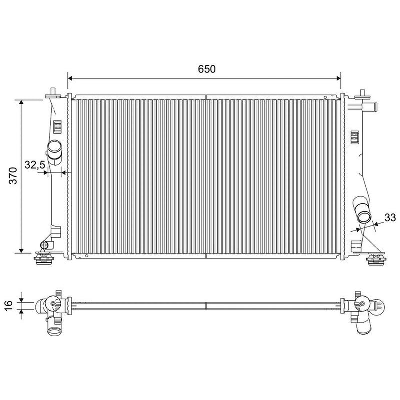 Valeo Engine Radiator 735448