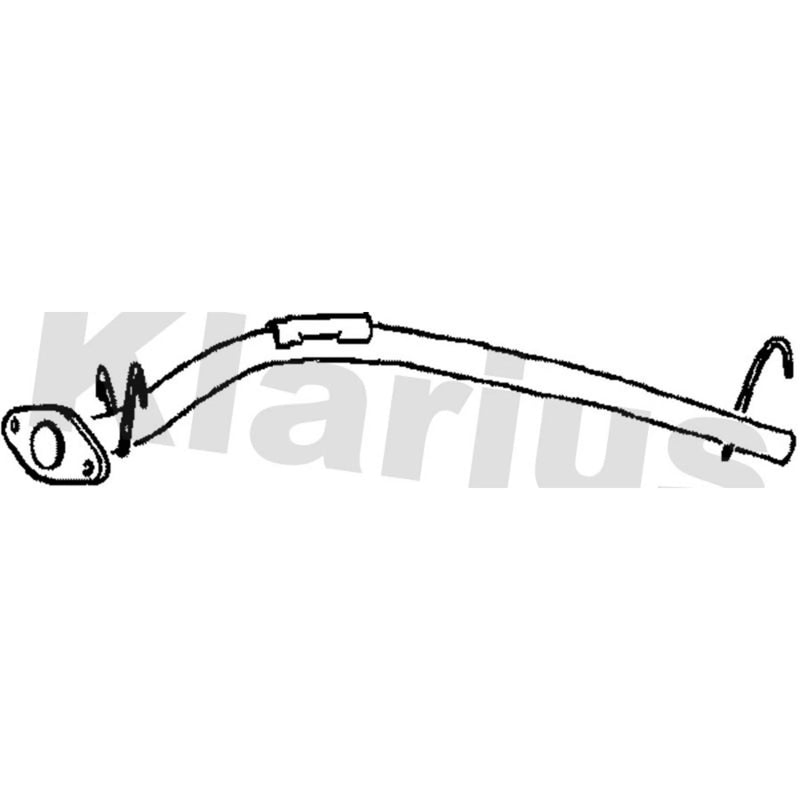Klarius Exhaust Pipe OD fits Vauxhall Brava Pickup 1990-1996 2.3 2.5