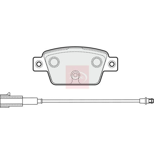 Apec Rear Brake Pad Set PAD1990