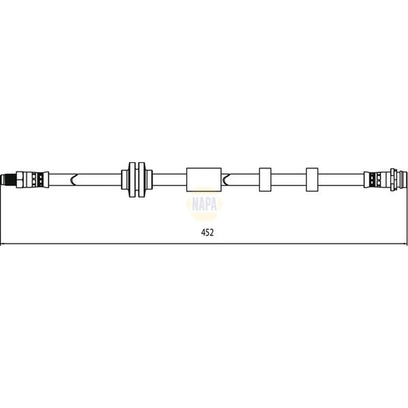 NAPA Brake Hydraulic Hose Line Front NBH1339