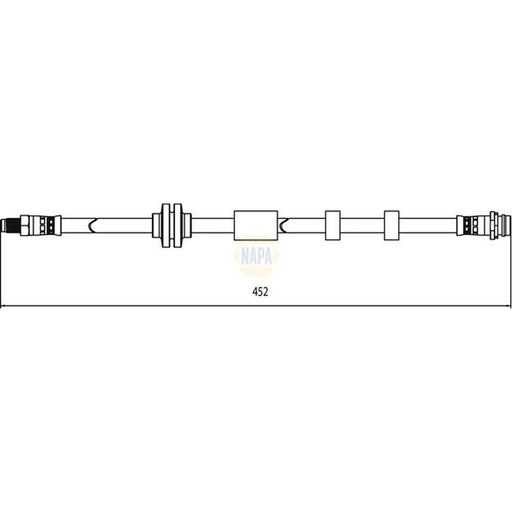 NAPA Brake Hydraulic Hose Line Front NBH1339