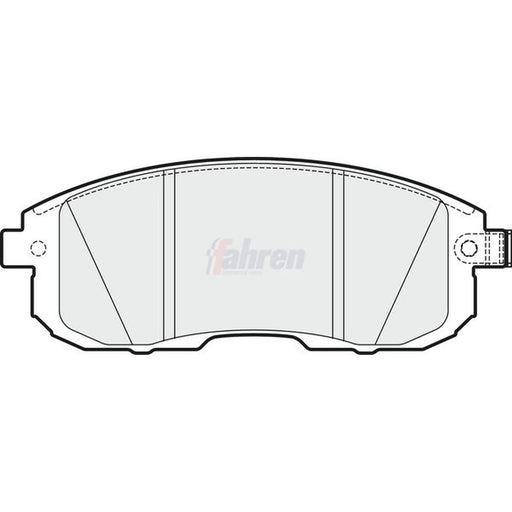 Fahren Front & Rear Brake Discs & Pads fits Nissan Pulsar 2015 on 1.6