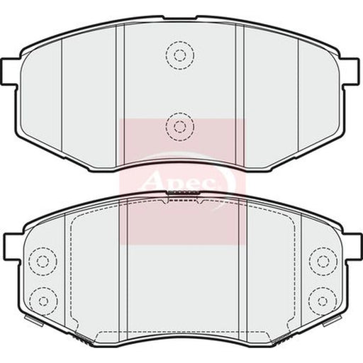 Apec Front Brake Pad Set PAD1767