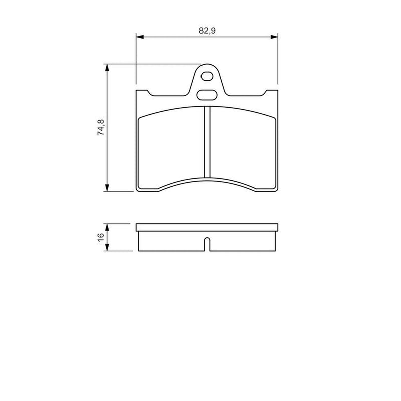 Bosch Front & Rear Pads fits Citroën Xantia 1995-2003 1.9 2.0 2.1 3.0