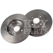 Key Parts Front Brake Vented Discs & Pads fits Mazda 2 2007-2015 1.3 1.4 1.5 1.6