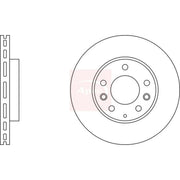 Apec Front Brake Vented Discs & Pads fits Mazda 626 1997-2002 1.8 1.9