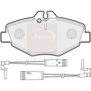 Apec Black Front Brake Pad Set fits Mercedes-Benz E-Class 2002-2008