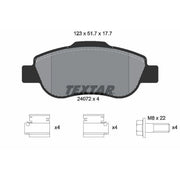Textar Front Brake Pad Set 2407201