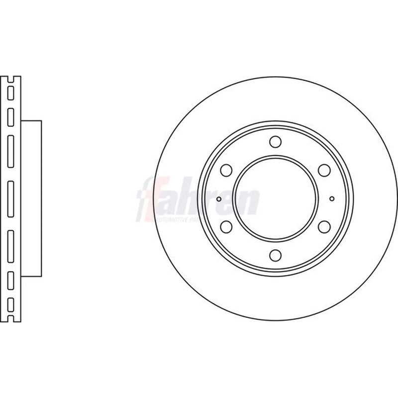 Fahren 2 x Front Brake Discs FBD6690-x2