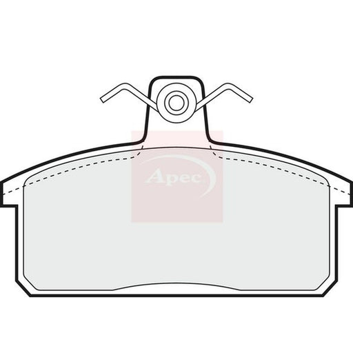 Apec Front Brake Pad Set fits Suzuki Samurai Closed Off-Road Vehicle 1988-2004