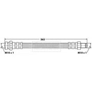 Borg & Beck Brake Hydraulic Hose Line Rear BBH6328
