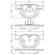 Bosch Front & Rear Pads fits BMW 7 2001-2008