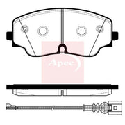Apec Front Brake Pad Set PAD2465