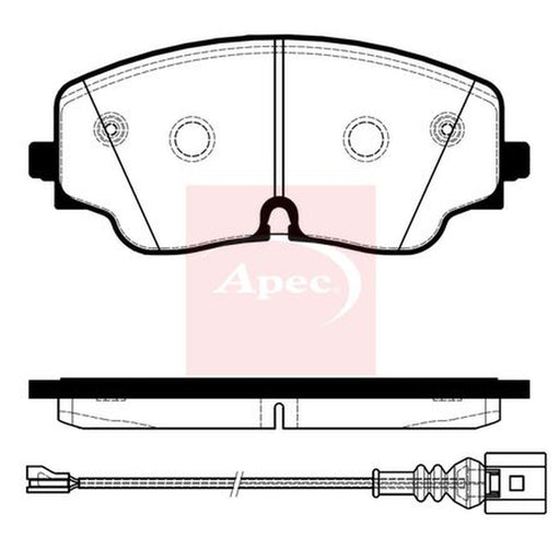 Apec Front Brake Pad Set fits Audi A3 2024 on