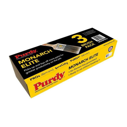 Purdy® Monarch™ Elite™ Paint Brush Set, 3 Piece Purdy® - NN4 Online