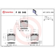 Brembo Front Brake Pad Set fits VW California T4 Camper 1994-2003 1.9 2.4 2.5