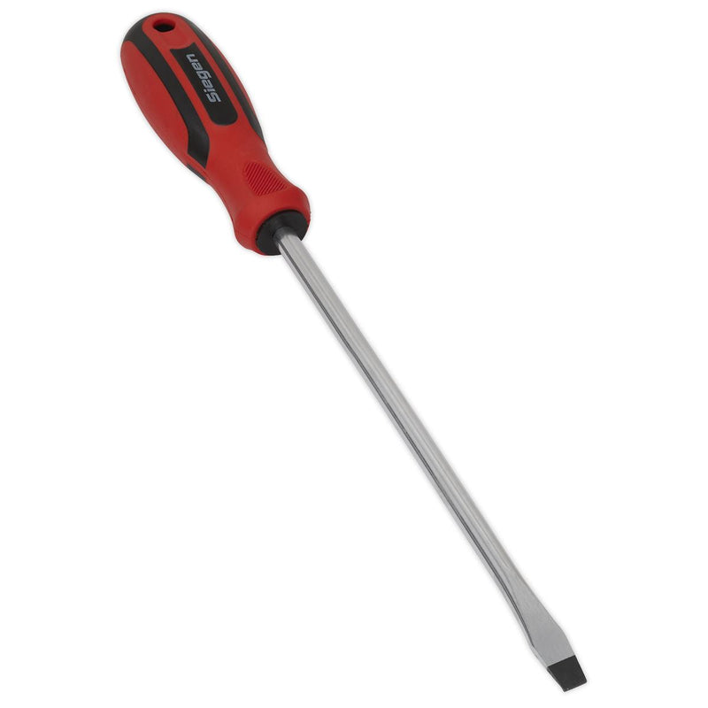 Sealey Screwdriver Slotted 8 x 200mm S01177 Siegen by Sealey - Dynamic Drive