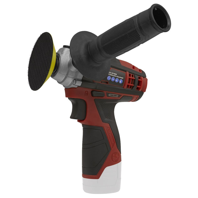 Sealey Cordless Polisher Buffer 12V 71mm Variable Speed Li-ion Body Only Sealey  - Dynamic Drive