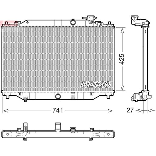 Denso Engine Radiator fits Mazda CX-5 2012-2024 2.2