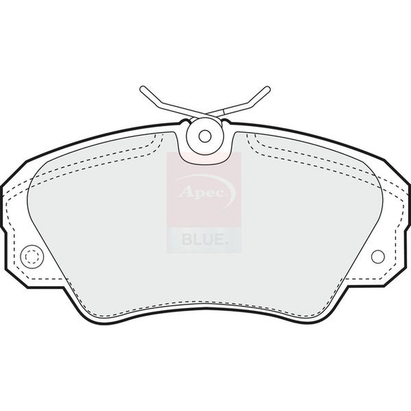 Apec Front Brake Pad Set fits Opel Omega B 1994-2003 2.0 2.2 2.5 2.6 3.0 3.2