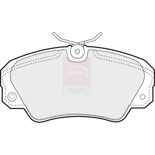 Apec Front Brake Pad Set fits Opel Omega B 1994-2003 2.0 2.2 2.5 2.6 3.0 3.2