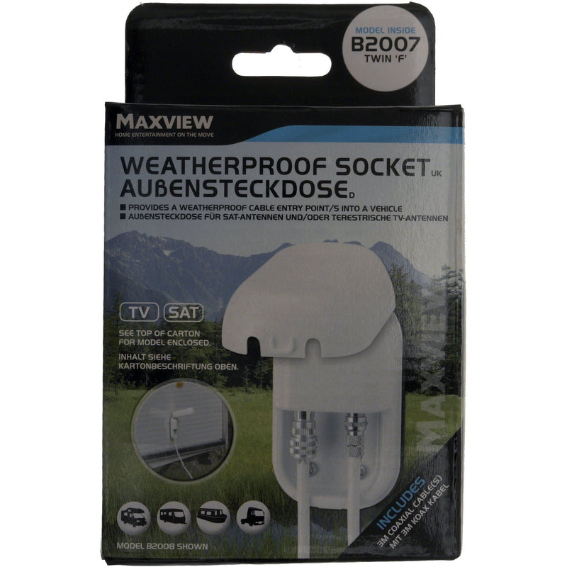 Maxview Twin F Waterproof Socket B2007 Maxview - Dynamic Drive