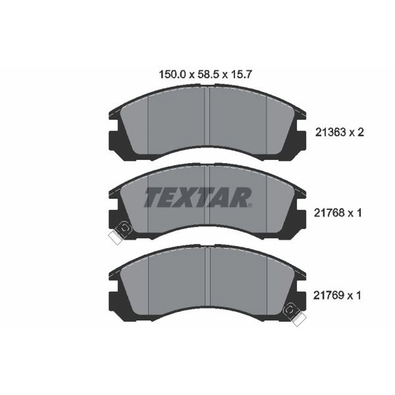 Textar Front Brake Pad Set 2136301