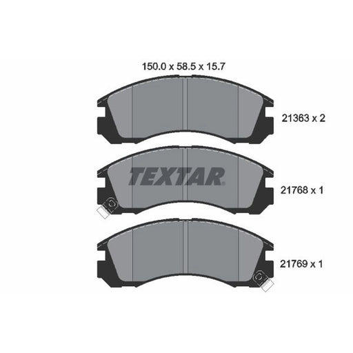 Textar Front Brake Pad Set 2136301