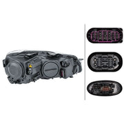 Hella Headlight Headlamp W5W Left fits VW Golf Van VI Variant 2009-2014 2.0