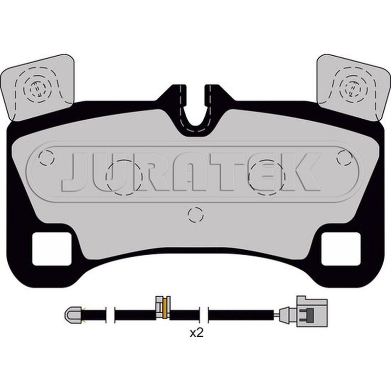 Juratek Front & Rear Brake Discs & Pads fits VW Touareg 2004-2010 5.0 6.0