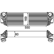 Mahle Intercooler (Charge Air Cooler) CI 185 000P