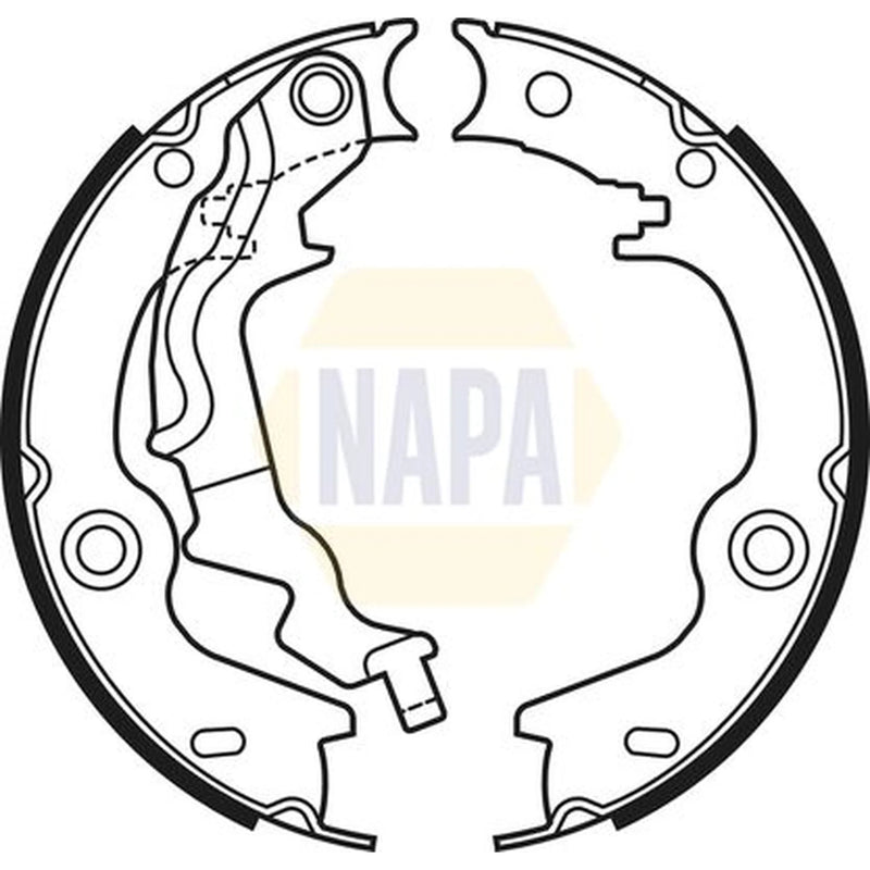 NAPA Parking Brake Shoe Set NBS5037