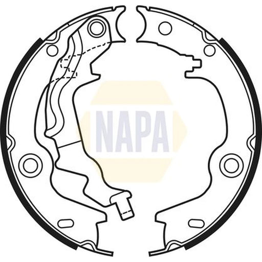 NAPA Parking Brake Shoe Set NBS5037