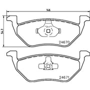 DON Rear Brake Pad Set fits Ford Maverick 2001 on 2.0 3.0