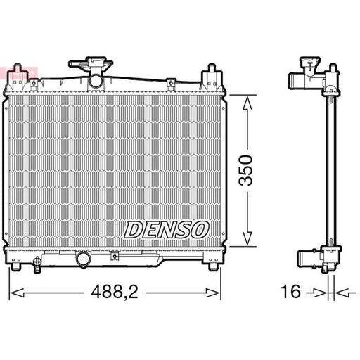 Denso Engine Radiator fits Toyota Yaris Verso / Fun Cargo 1999-2002 1.3