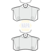 NAPA Front & Rear Brake Discs & Pads fits Peugeot 208 I 2012-2019 1.6