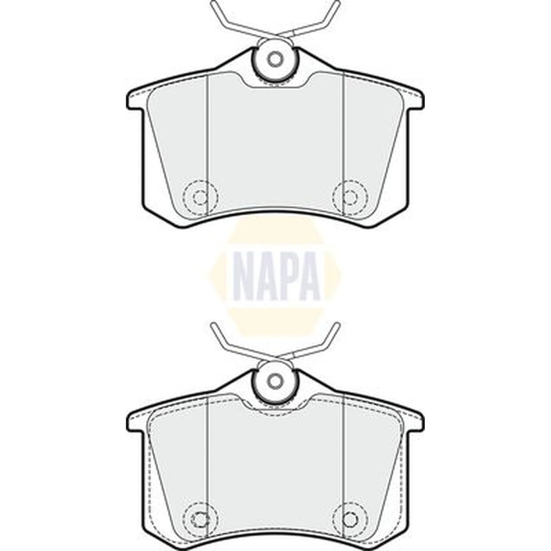 NAPA Front & Rear Brake Discs & Pads fits Peugeot 208 I 2012-2019 1.6