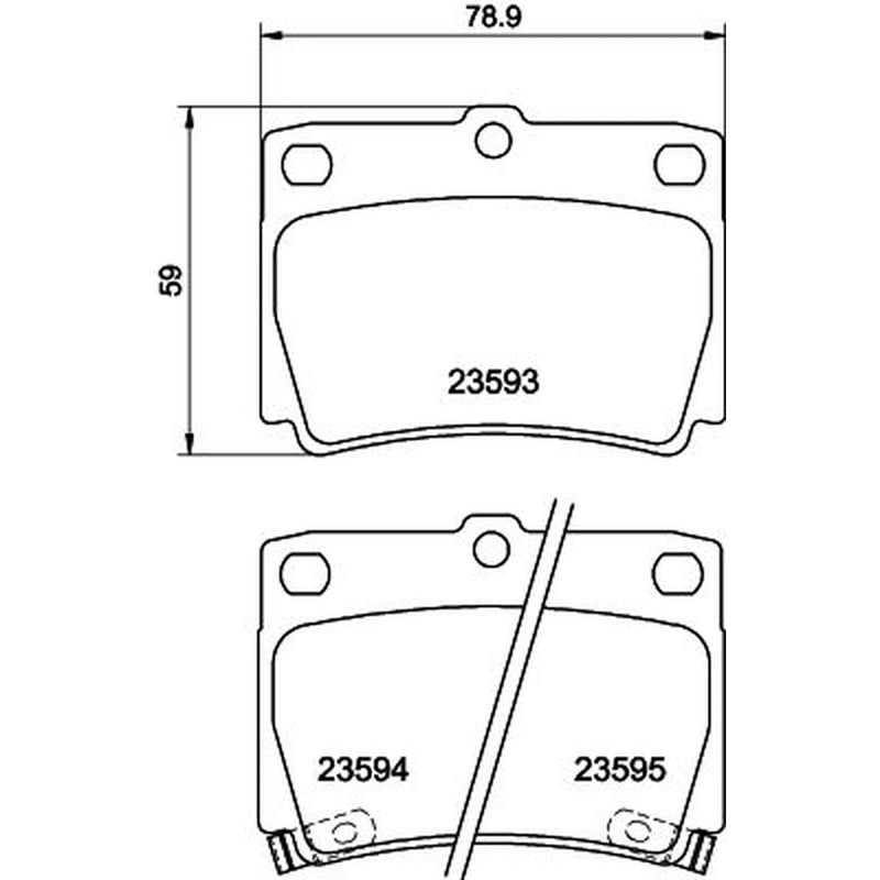 DON Rear Brake Discs & Pads fits Mitsubishi Shogun Sport I 1997-1998 2.5
