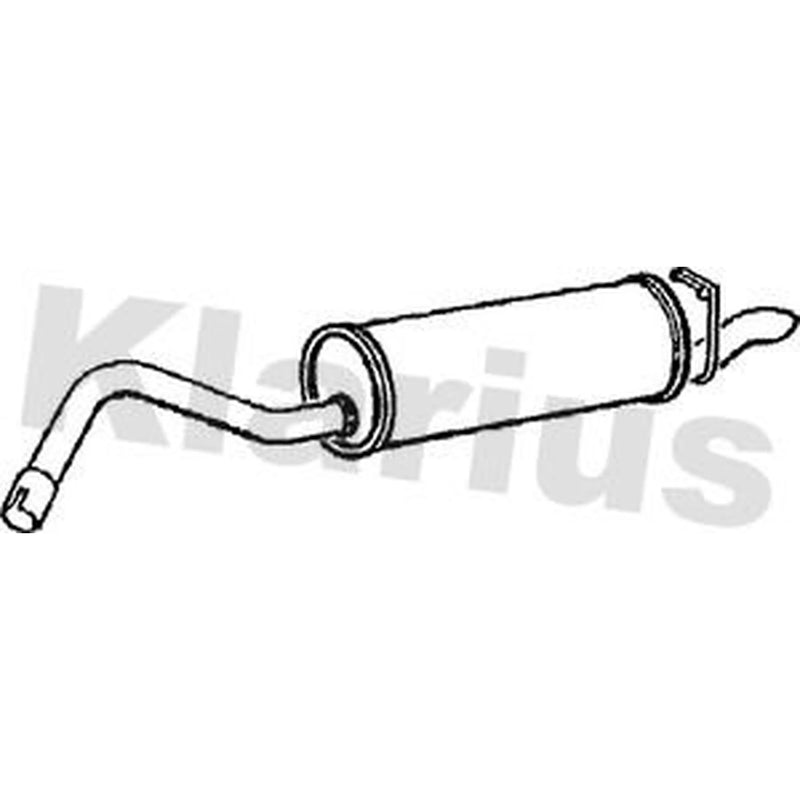 Klarius Box With Tail Pipe Rear fits Ford Escort V Express 1990-1994 1.8