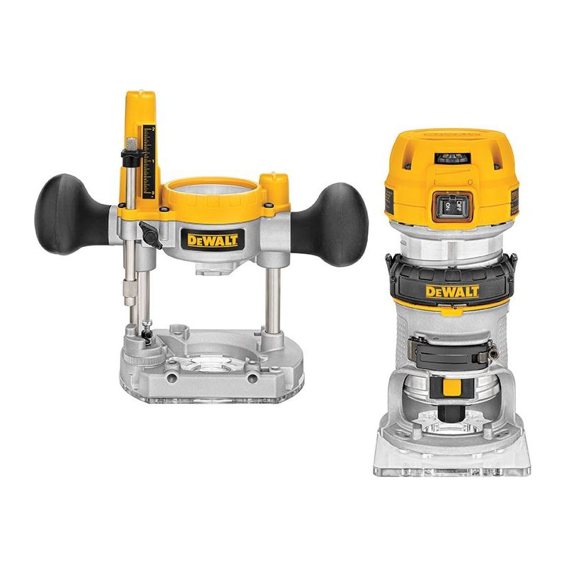 Dewalt Power Tools D26204K 1/4in Premium Plunge & Fixed Base Combi Router 900W 240V DeWALT Power Tools - Dynamic Drive