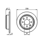 Bosch Front & Rear Brake Discs & Pads fits Honda Jazz II 2002-2008 1.2 1.3