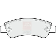 Apec Black Rear Brake Pad Set fits Citroën Relay III 2006-2020 2.2 3.0