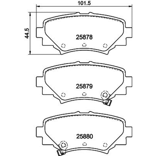 Mintex Rear Brake Solid Discs & Pads fits Mazda 3 2013-2019 1.5 1.6 2.0 2.2