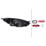 Hella Headlight Headlamp LED Left 1LX 354 857-151