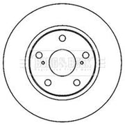 Borg & Beck Front Brake Vented Discs & Pads fits Toyota Rav 4 III 2005-2013 2.4
