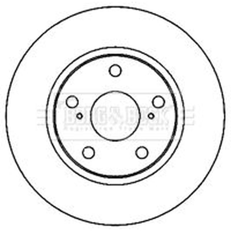 Borg & Beck Front Brake Vented Discs & Pads fits Toyota Rav 4 III 2005-2013 2.4