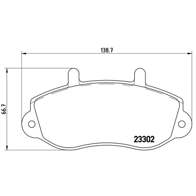 Brembo 4 x Front Brake Pad Set fits Opel Movano A 1999-2001 1.9 2.2 2.5 2.8