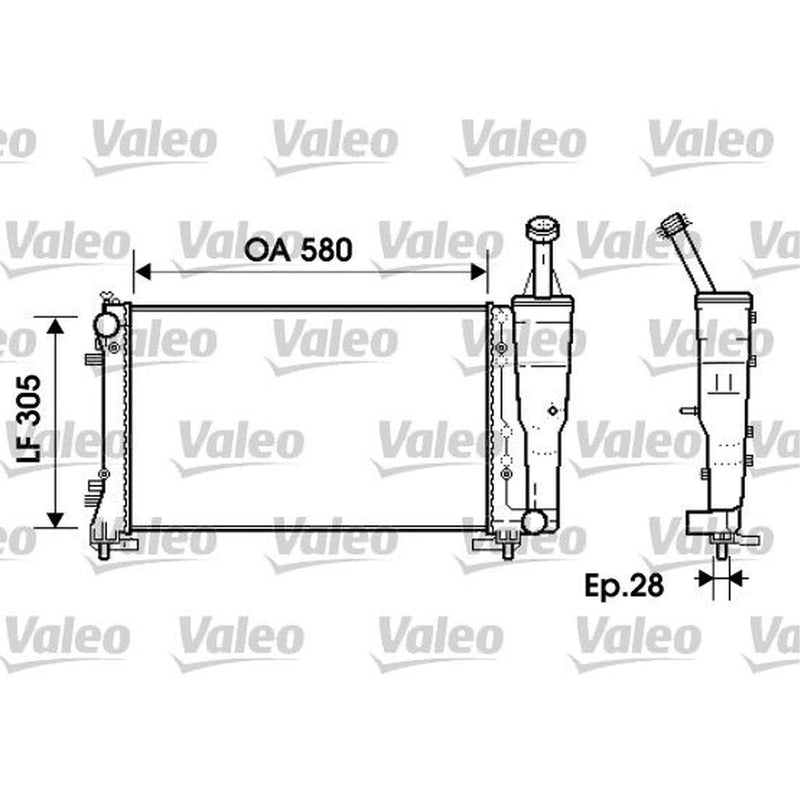 Valeo Engine Radiator 734362