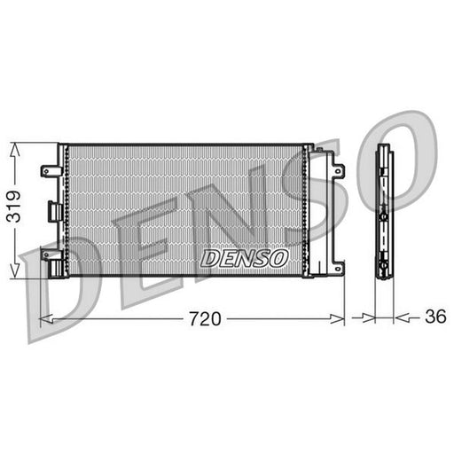 Denso Air Conditioning Condenser fits Fiat Doblo 2001-2002 1.6